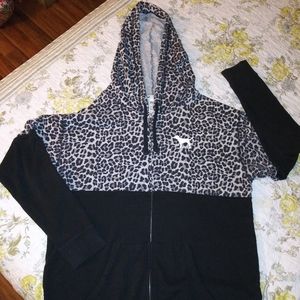 RARE Victoria's Secret Pink Leopard Hoodie